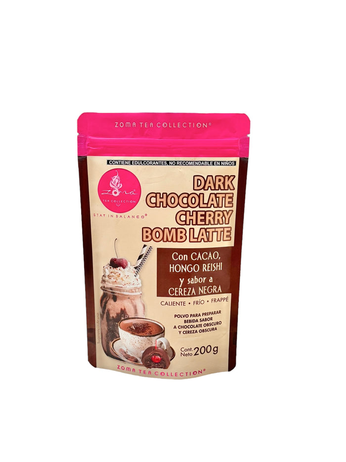 Dark Chocolate  Cherry  Bomb Latte Pouch 200grs